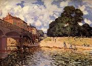 Alfred Sisley Bridge at Hampton Court oil painting